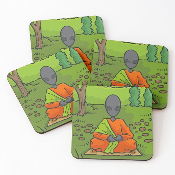 Item preview, Alien Monk Zen designed and sold by Ilustra  Ideia.