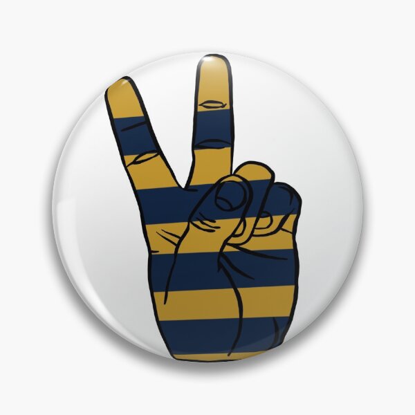 Item preview, Notre Dame Navy and Gold Peace Sign designed and sold by Pfeifer Hill.