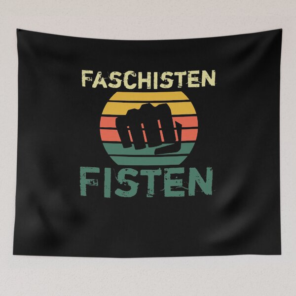 Item preview, Faschisten Fisten Shirt Gegen Rassismus und Anti AFD Nazis designed and sold by ULTeeMate.