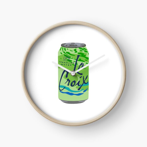 Lime La Croix can Clock