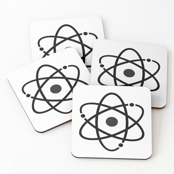 Item preview, Atom, Black, Silhouette, designed and sold by DAM Creative ⭐⭐⭐⭐⭐.