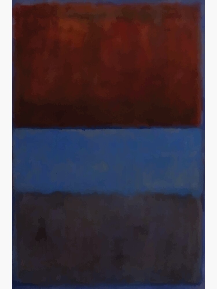Discover Mark Rothko | No. 61 (Rust and Blue) Canvas