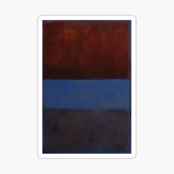 Mark Rothko | No. 61 (Rust and Blue) Sticker