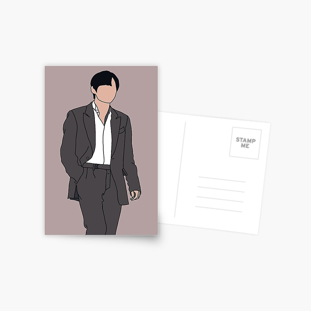 BTS V Taehyung grey suit black hair BTS V Taehyung grey suit black hair