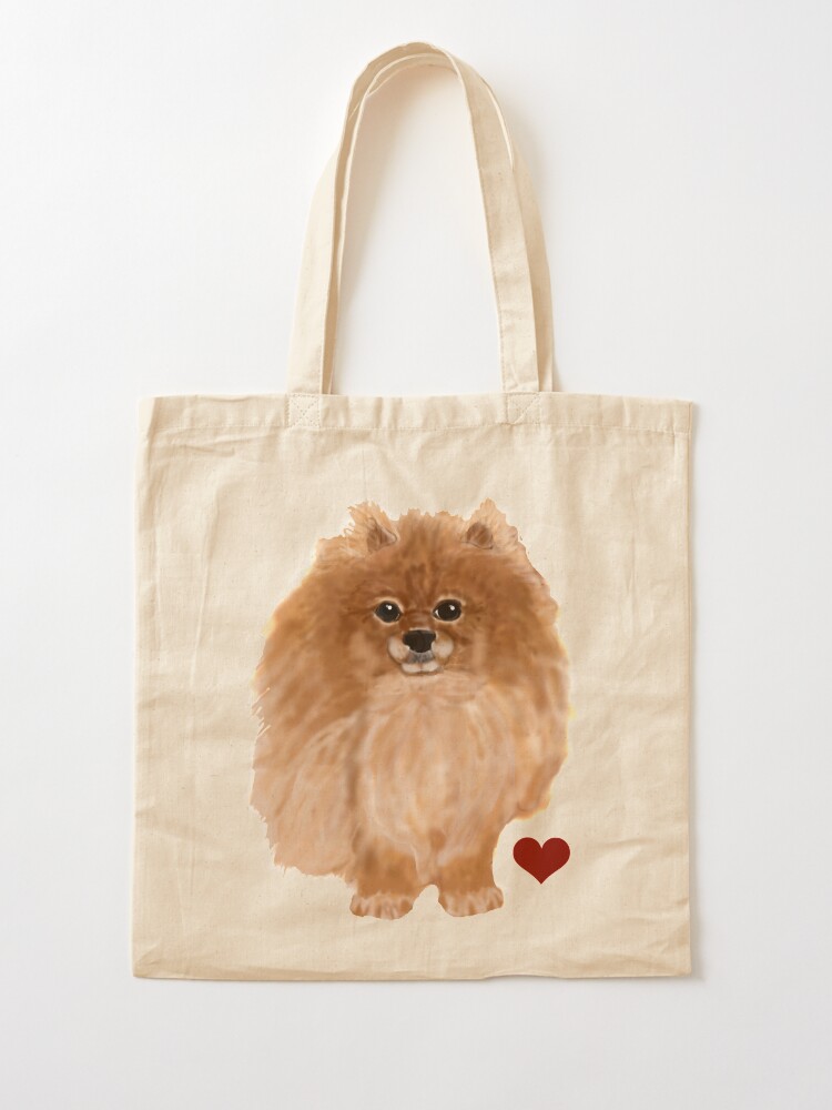 pomeranian tote bag