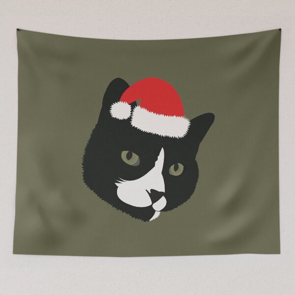 Artikelvorschau, Weihnachts-Smoking-Katze entworfen und verkauft von KCPetPortraits.