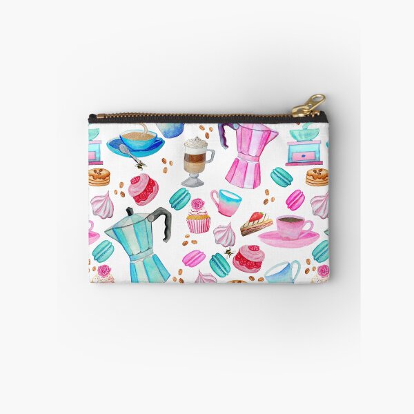 Item preview, Coffee Pastel Caffè italiano Retro, Macaron, Meringue, cupcakes and  freshly ground coffee beans!  designed and sold by MagentaRose.