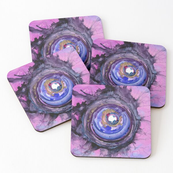 Item preview, Pink and Purple Alcohol Ink Portal designed and sold by KCook1465.