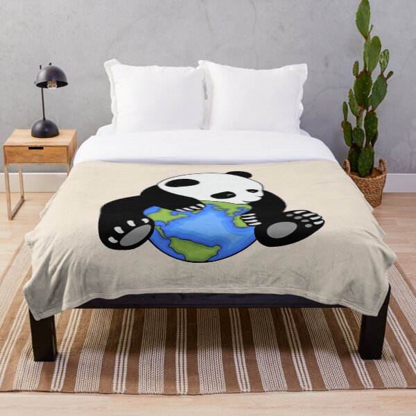 Item preview, Panda ecológico abrazando al planeta Tierra designed and sold by Rahdoo.
