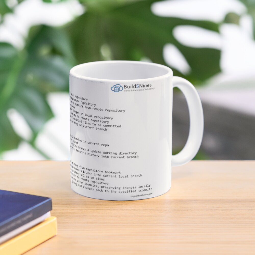 Git Cheat Sheet from Build5Nines.com Mug