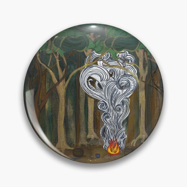 Item preview, Forest campfire on a mountain path in the style of J.R.R.Tolkien designed and sold by Designwebjae.