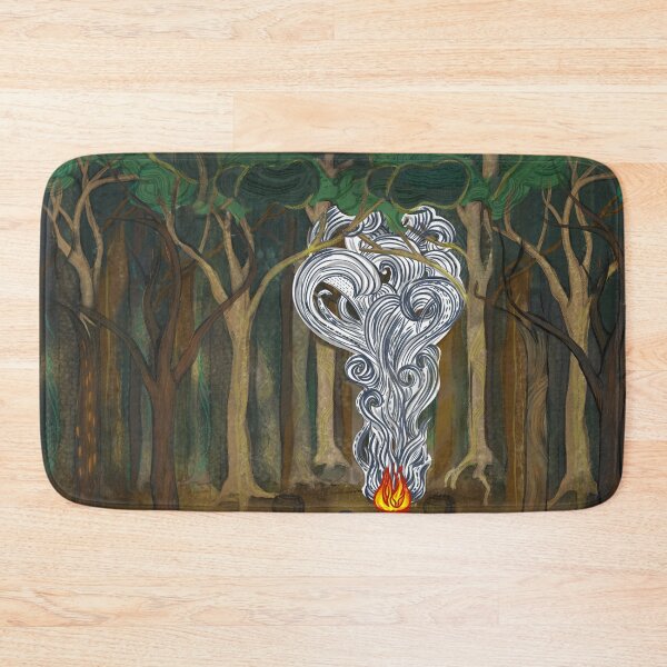 Item preview, Forest campfire on a mountain path in the style of J.R.R.Tolkien designed and sold by Designwebjae.