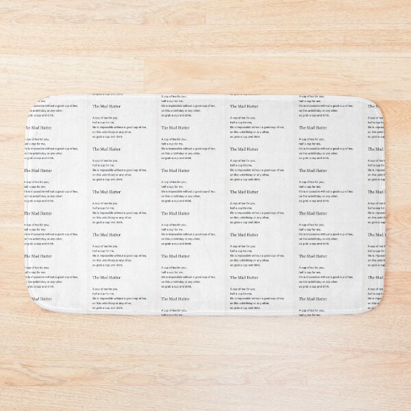 Item preview, the mad hatter poem designed and sold by The Poette.