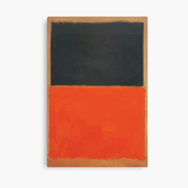 Mark Rothko | Verde y mandarina en rojo Lienzo