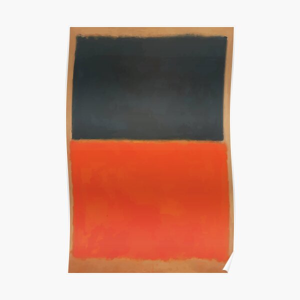 Mark Rothko | Green and Tangerine on Red Poster