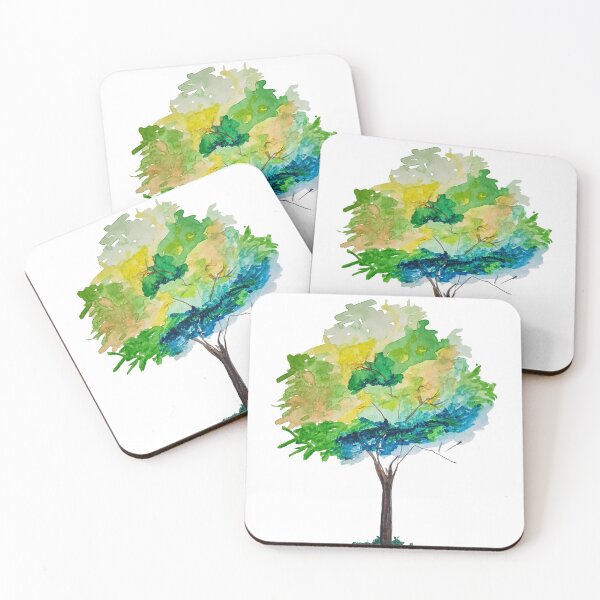 Artikelvorschau, Aquarell-Baum handgemalte Illustrationsskizze entworfen und verkauft von WheresMyMojo.