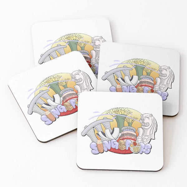 Item preview, Singapore Icons Cartoon Graffiti  designed and sold by jimmyehunt.