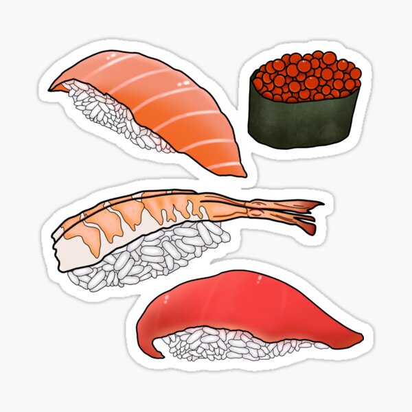 Sushi Set Sticker