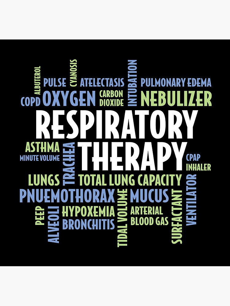 "Respiratory Therapy Gift for Respiratory Therapist" Sticker for Sale