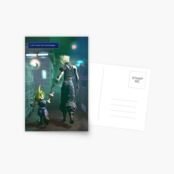 Let's save the world again Postcard
