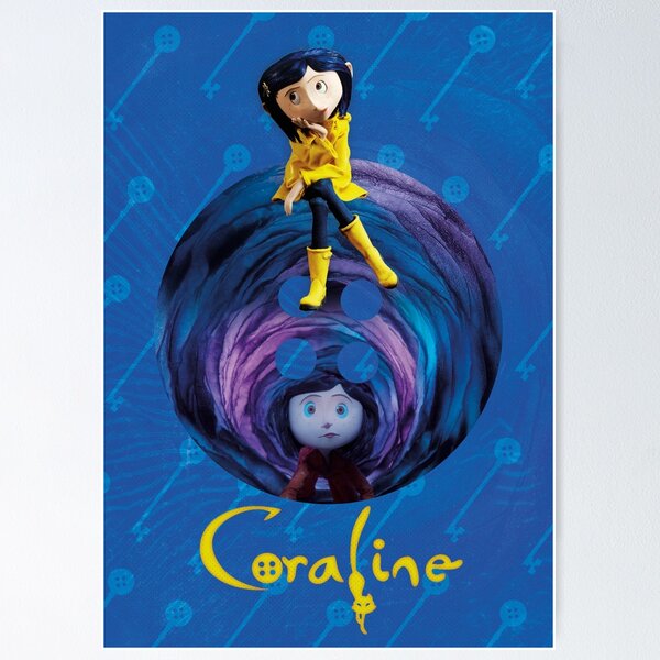 Coraline Poster Henry Selick, Coraline Minimalist Movie Poster, Vintage  Retro Art Print, Custom Poster, Wall Art Print, Home Decor 