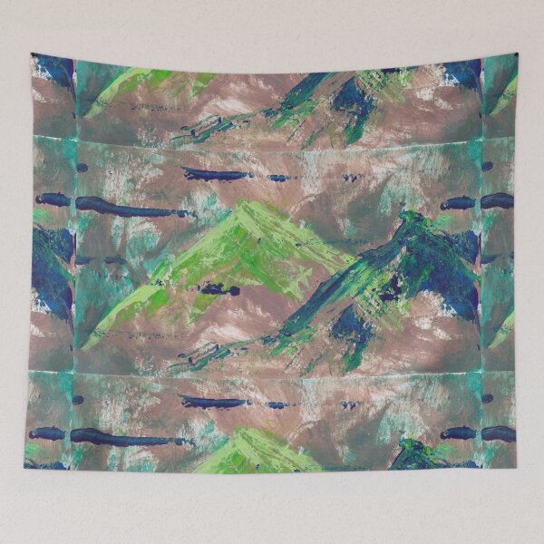 Item preview, Mossy Mountains designed and sold by Morgen Sellier.