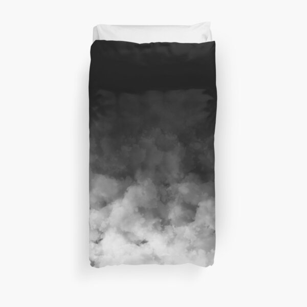 Ombre Blanco y Negro Mínimo Funda nórdica