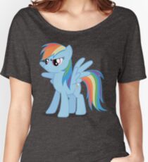 Rainbow Dash stance Women's Relaxed Fit T-Shirt
