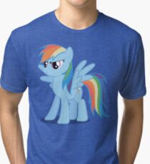 Rainbow Dash stance Tri-blend T-Shirt