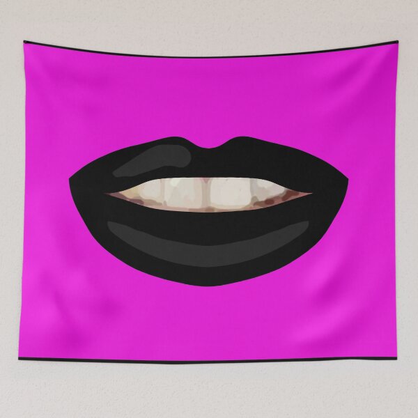 Item preview, Mouth Teeth Smile Black Lips Pink Bg designed and sold by joanstratton.