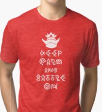 Unown Keep Calm Feat. Slowking Tri-blend T-Shirt