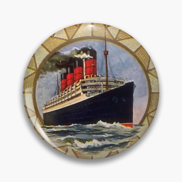 Item preview, Cunard Line vintage travel poster designed and sold by stickart-marek.