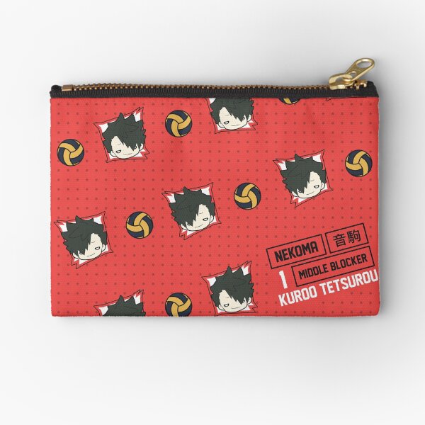 Kuroo Tetsurou - Pattern - Nekoma - Haikyuu Zipper Pouch