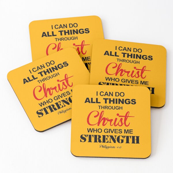 Item preview, Bible Verse Philippians 4:13 I can do all things through Christ  designed and sold by KA DESIGNS.
