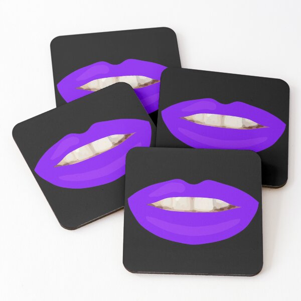 Item preview, Mouth Teeth Smile Purple Lips Black Bg  designed and sold by joanstratton.