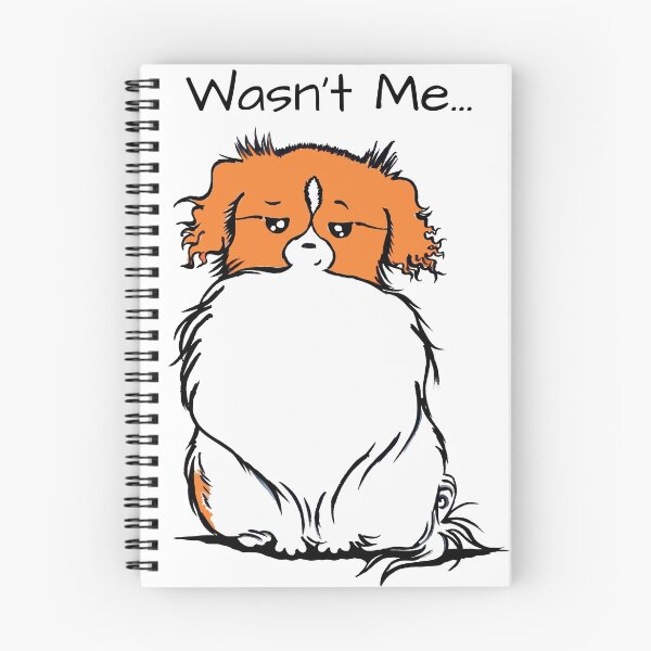 Item preview, Wasn't Me, a Tibbie Tales Comic Funny Tibetan Spaniel Dog Design designed and sold by Monica C. Webster.