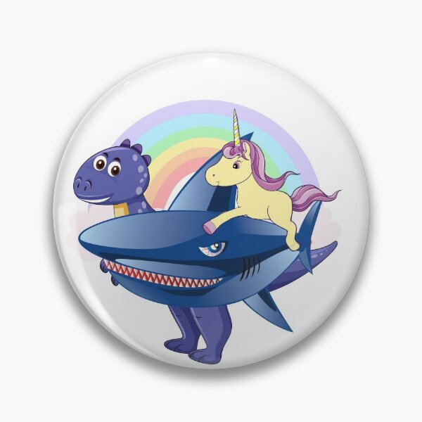 Item preview, Unicorn, Riding, Shark, rainbow, dinosoar designed and sold by Birdtheman12345.