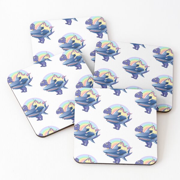 Item preview, Unicorn, Riding, Shark, rainbow, dinosoar designed and sold by Birdtheman12345.
