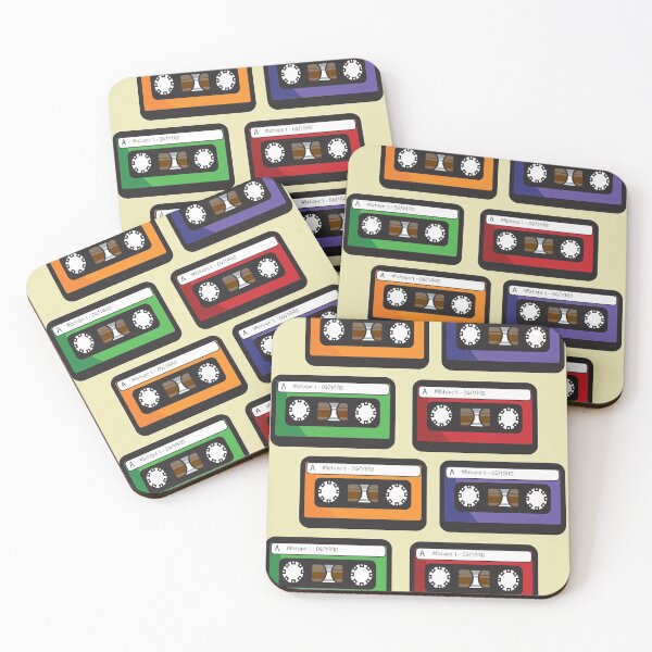 Item preview, Colorful Cassette Tape Pattern designed and sold by -art-by-syd-.