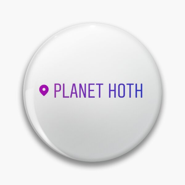 Item preview, planet Hoth Location sticker designed and sold by geekspeakjunk.