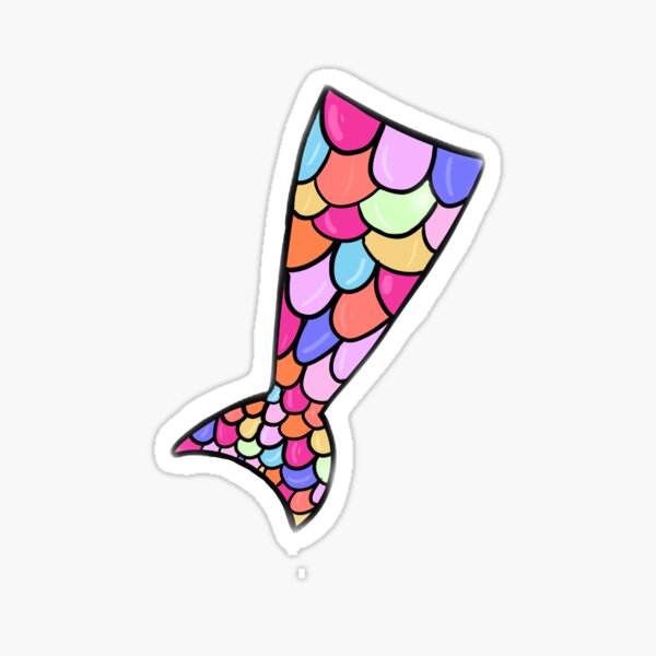 Mermaid Tail Sticker By Bwayfan83 Redbubble