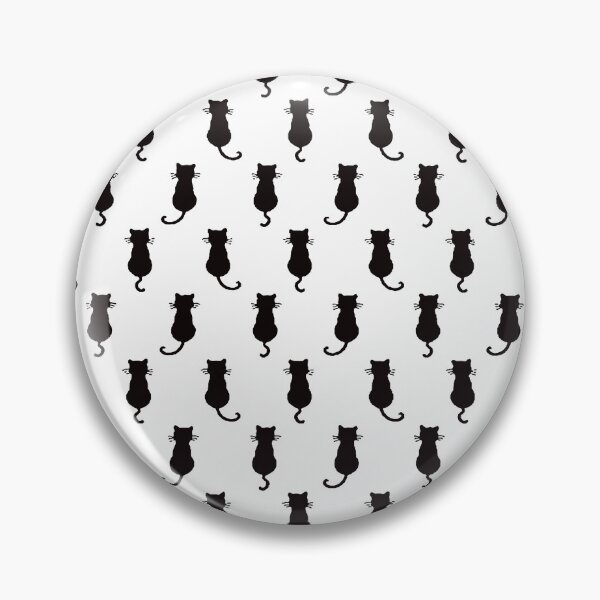 Item preview, Black Cat Polka Dot Pattern White Background designed and sold by taiche.