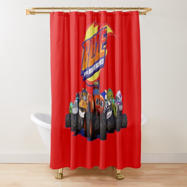 blaze and the monster machines shower curtain