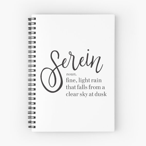Item preview, Serein Word Definition Rain at Dusk designed and sold by Kit Cronk.