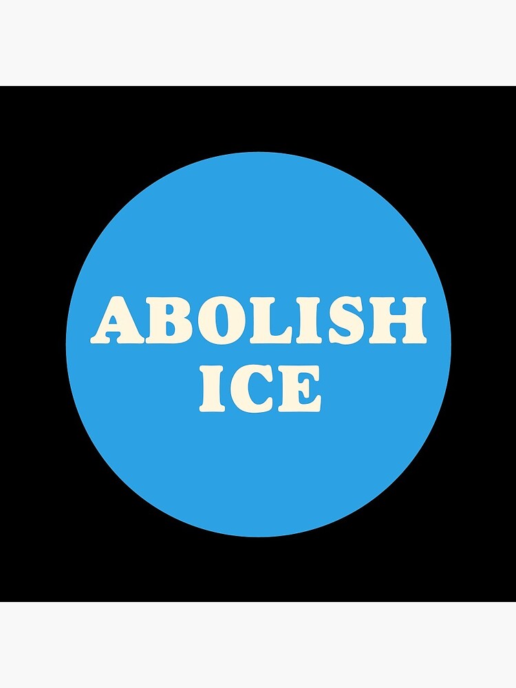 Thumbnail 3 of 3, Pin, Abolish Ice designed and sold by SSFootball.