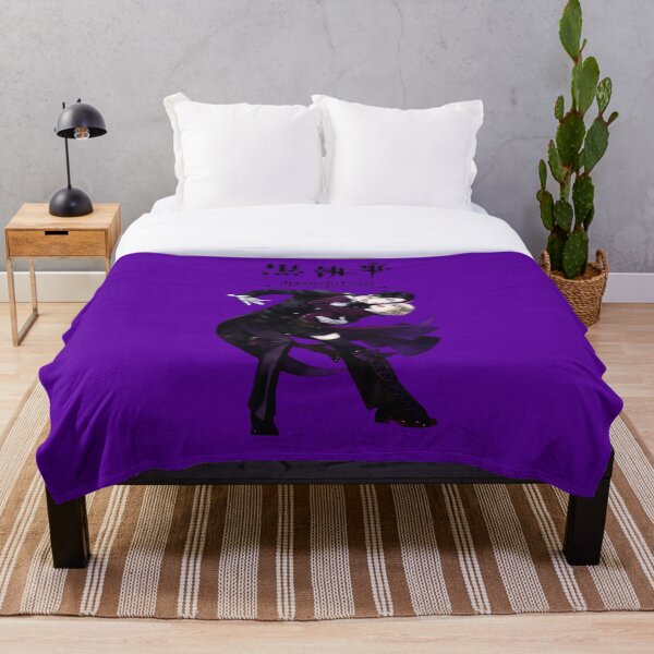 Black butler Throw Blanket