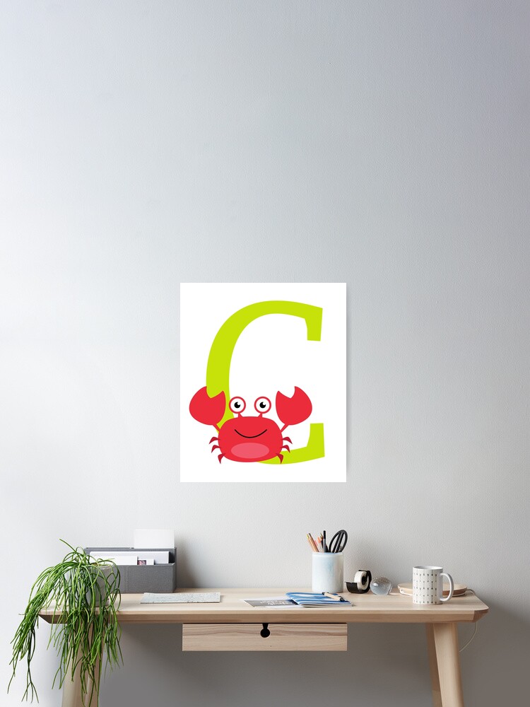 Alphabet Buchstabe C Design Fur Kinder Poster Von Crookedcreek Redbubble