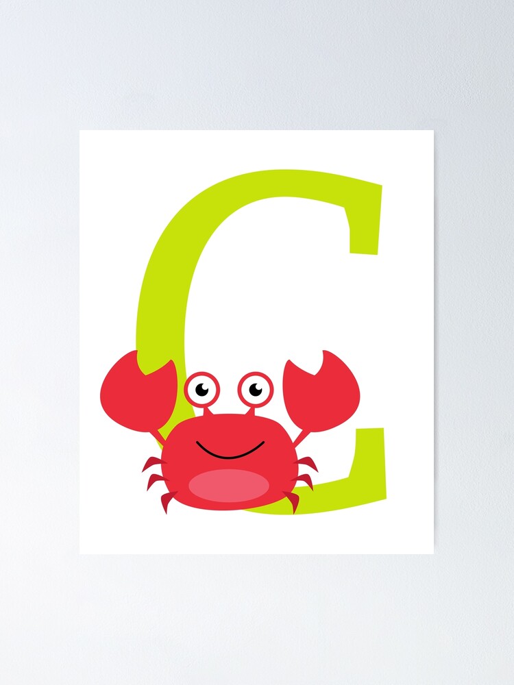 Alphabet Buchstabe C Design Fur Kinder Poster Von Crookedcreek Redbubble