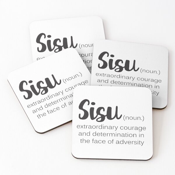 Item preview, Sisu Word Definition Courage Determination designed and sold by Kit Cronk.