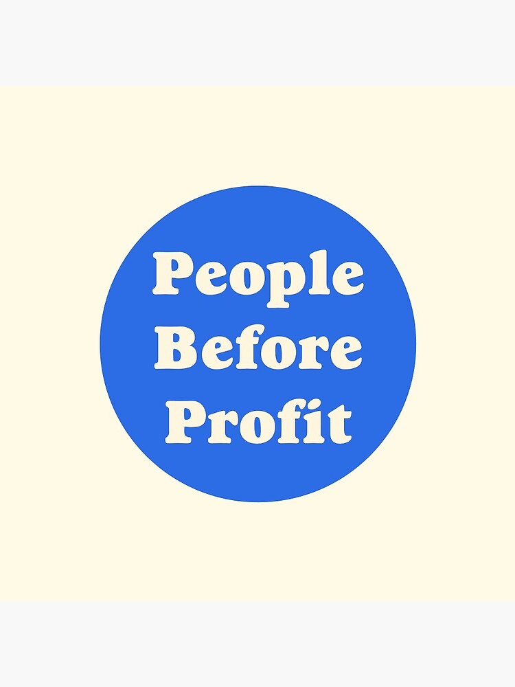 Thumbnail 3 of 3, Pin, People Before Profit designed and sold by SSFootball.